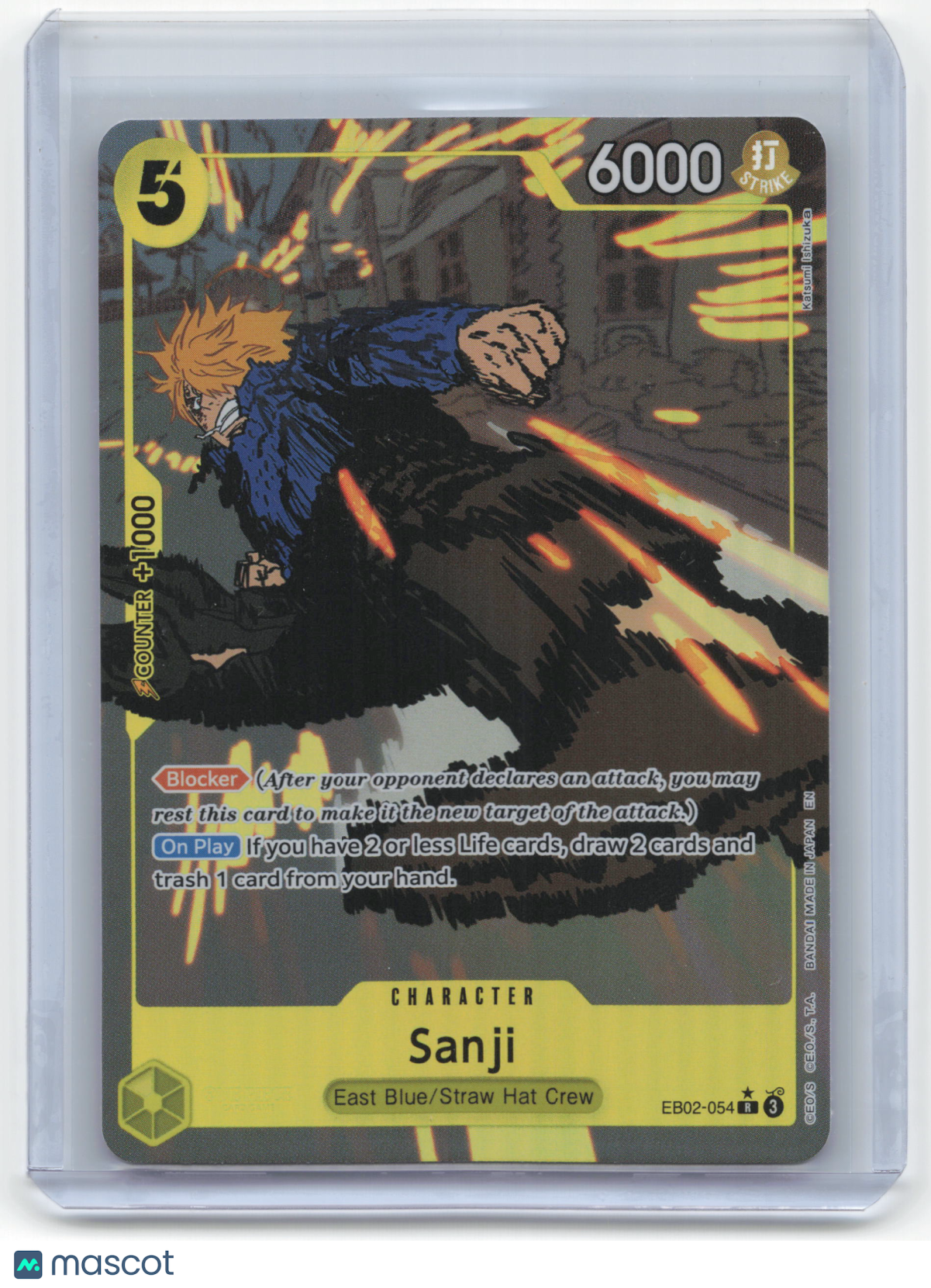 2023 One Piece Card Game Sanji Anime 25th Collection #EB02-054 Near Mint