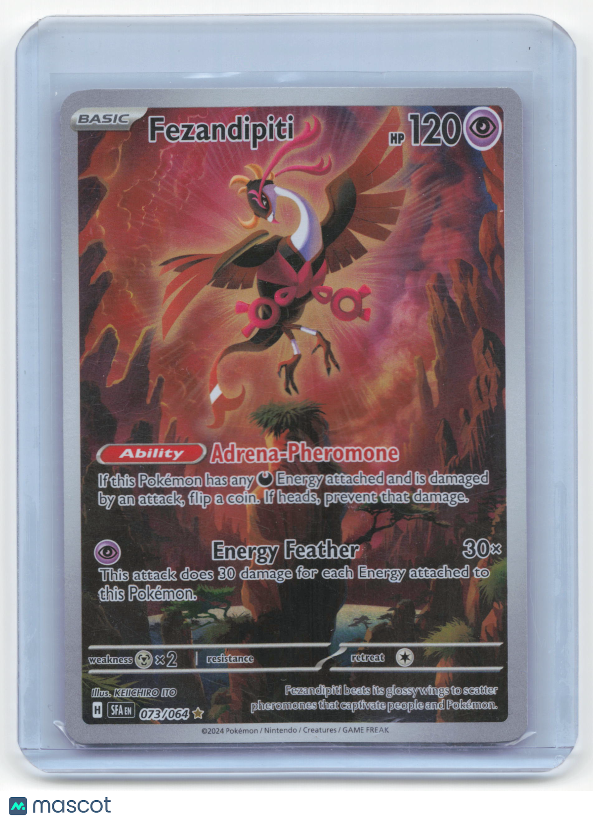 2024 Pokemon Fezandipiti Shrouded Fable #73/64 Illustration Rare Near Mint
