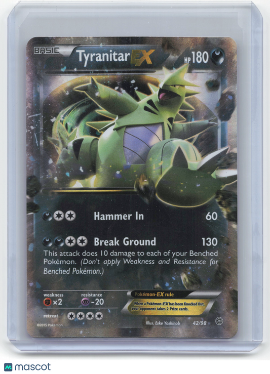 2015 Pokemon Tyranitar EX Ancient Origins #42/98 Near Mint