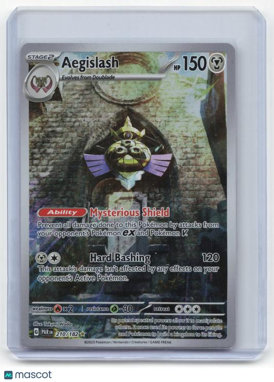 2023 Pokemon Aegislash Paradox Rift #210/182 Illustration Rare Near Mint