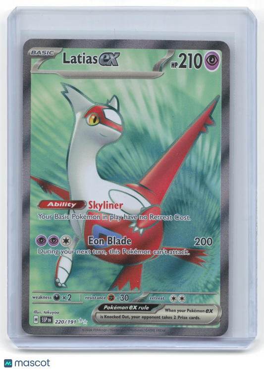 2024 Pokemon Latias EX Surging Sparks #220/191 Near Mint