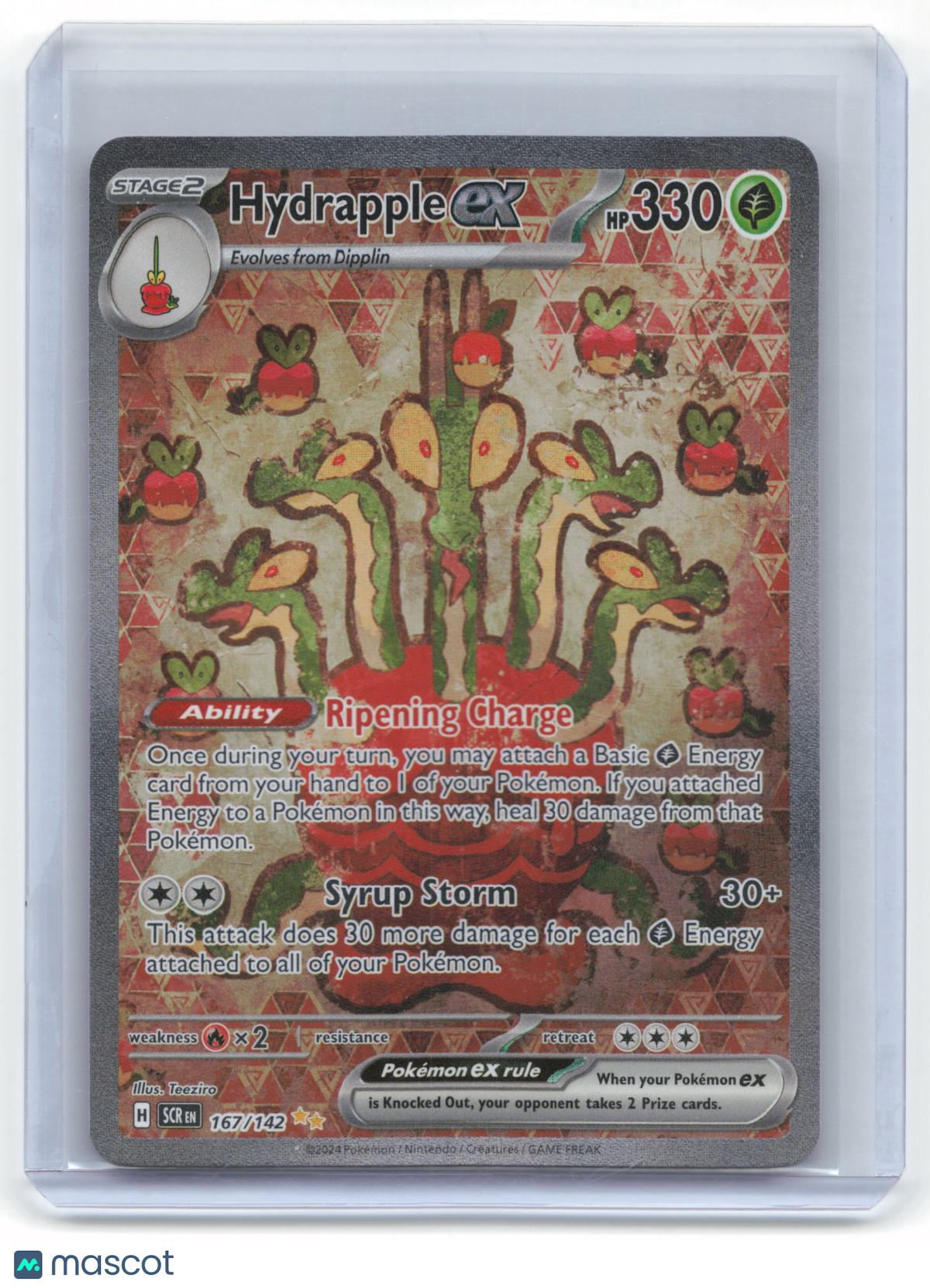 2024 Pokemon Hydrapple EX Stellar Crown #167/142 SIR Near Mint