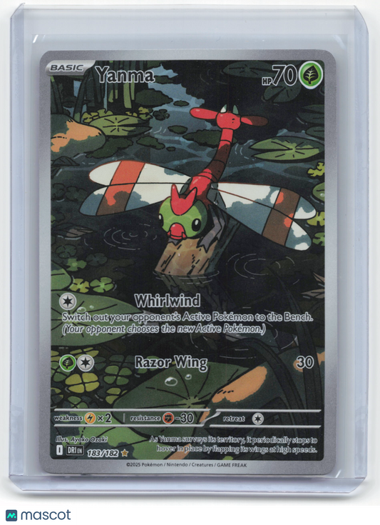 2025 Pokemon Yanma Destined Rivals #183/182 Illustration Rare Near Mint