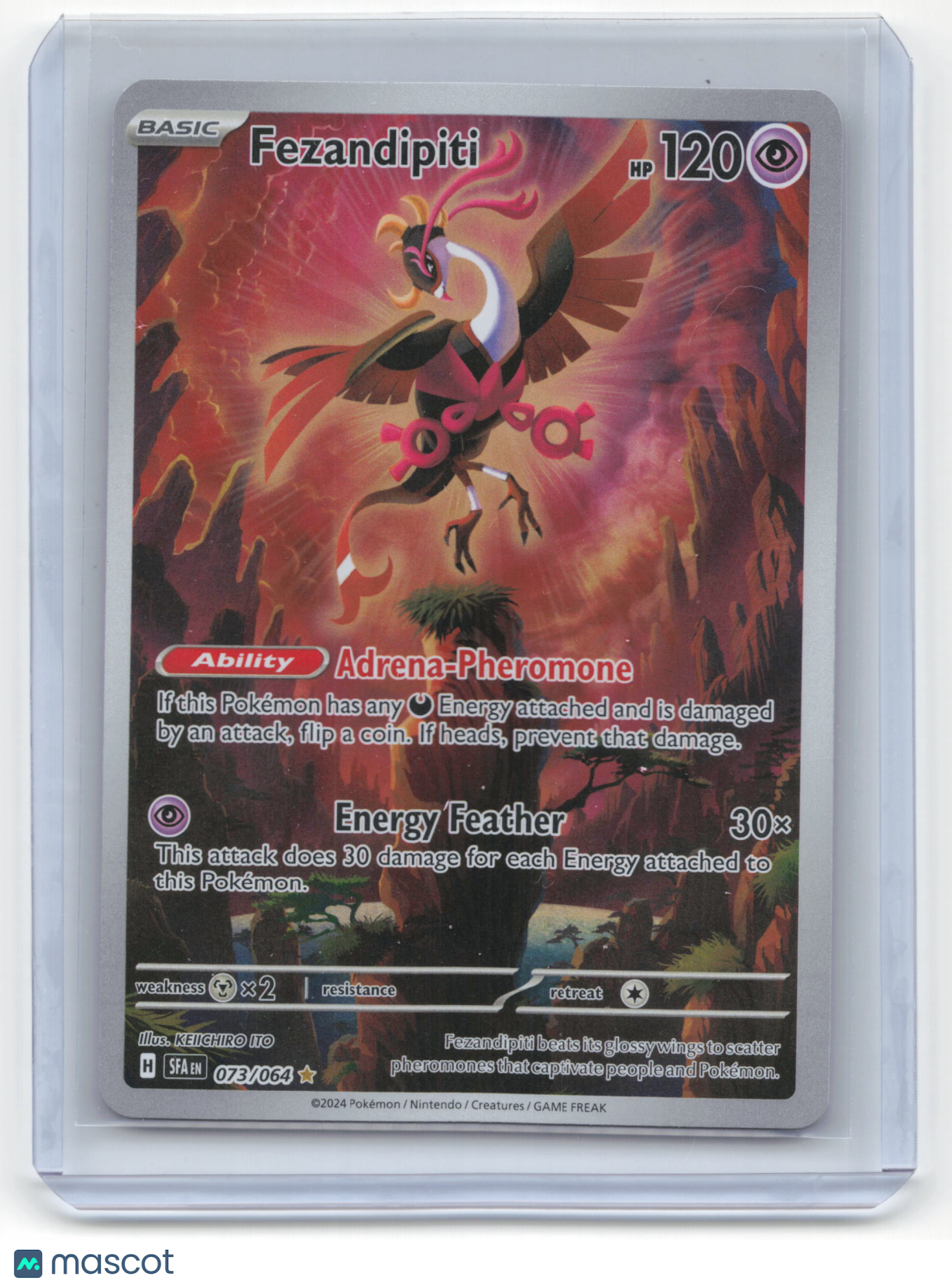 2024 Pokemon Fezandipiti Shrouded Fable #73/64 Near Mint
