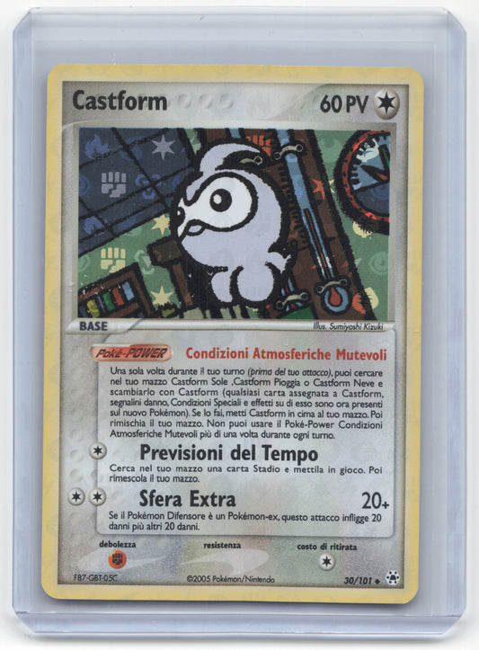 2005 Pokemon Castform Hidden Legends #30/101 Italian Near Mint