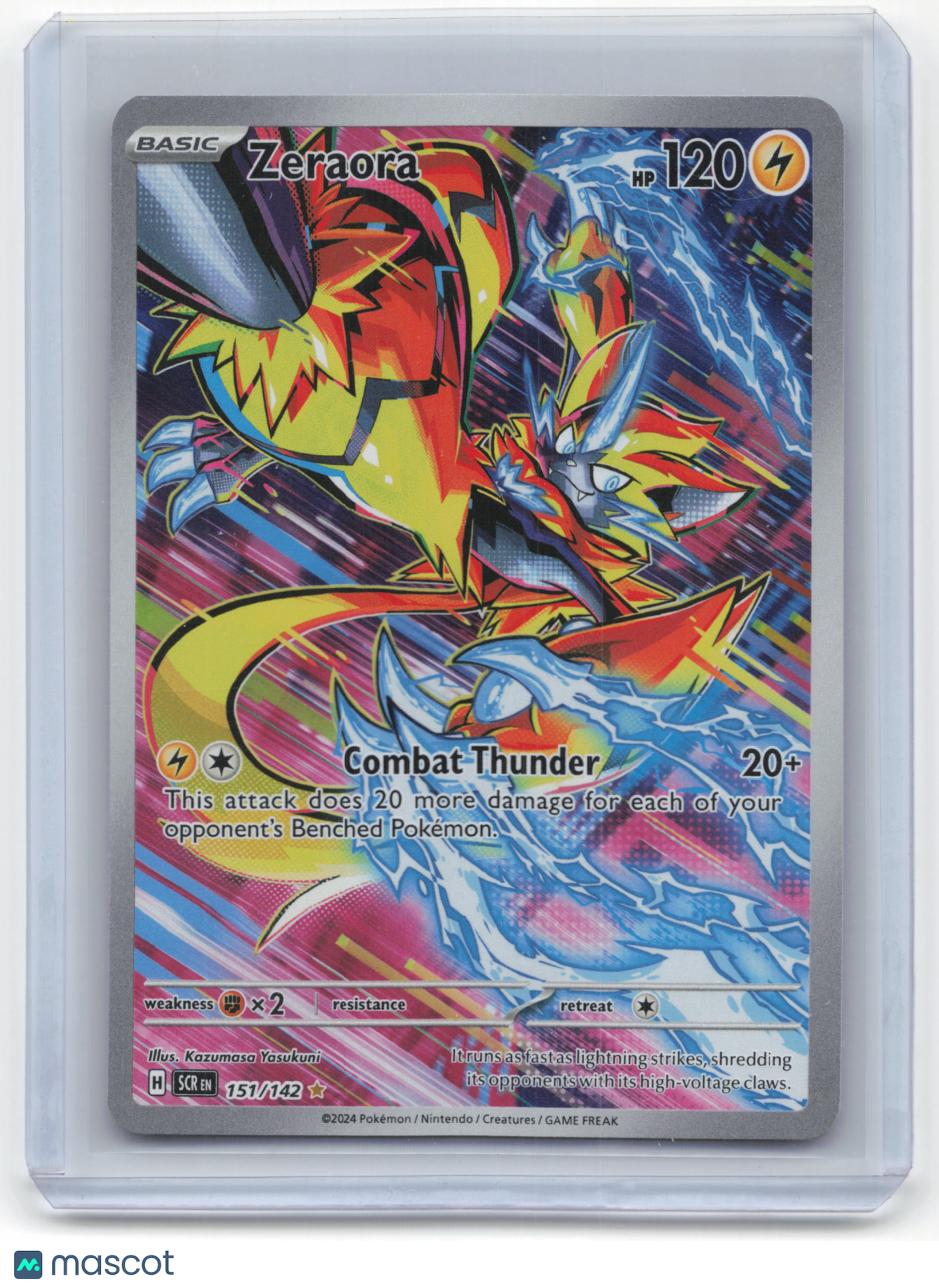 2024 Pokemon Zeraora Stellar Crown #151/142 Near Mint - Papa Joey's Collectibles