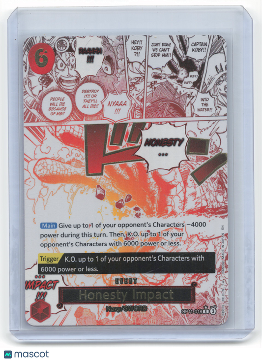 2022 One Piece Card Game Honest Impact A Fist of Divine Speed #OP11-018