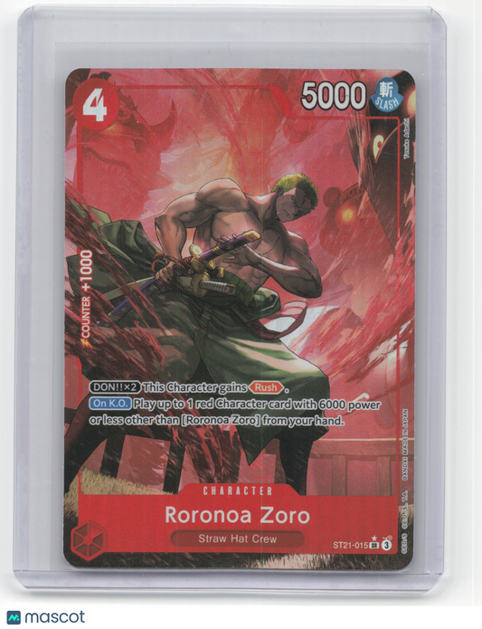2022 One Piece Card Game Roronoa Zoro EX Gear 5 #ST21-015