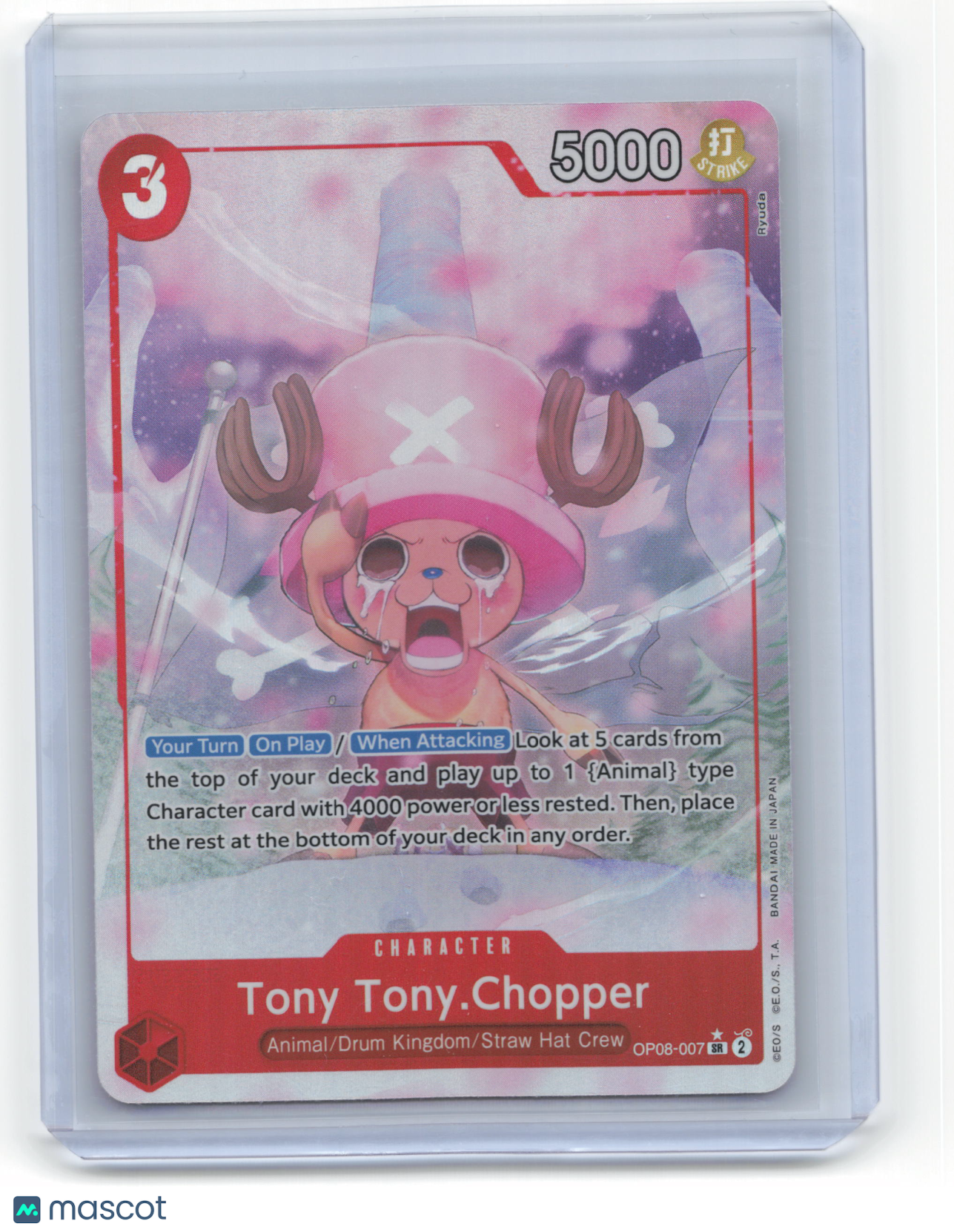 2022 One Piece Card Game Tony Tony Chopper Two Legends #OP08-007