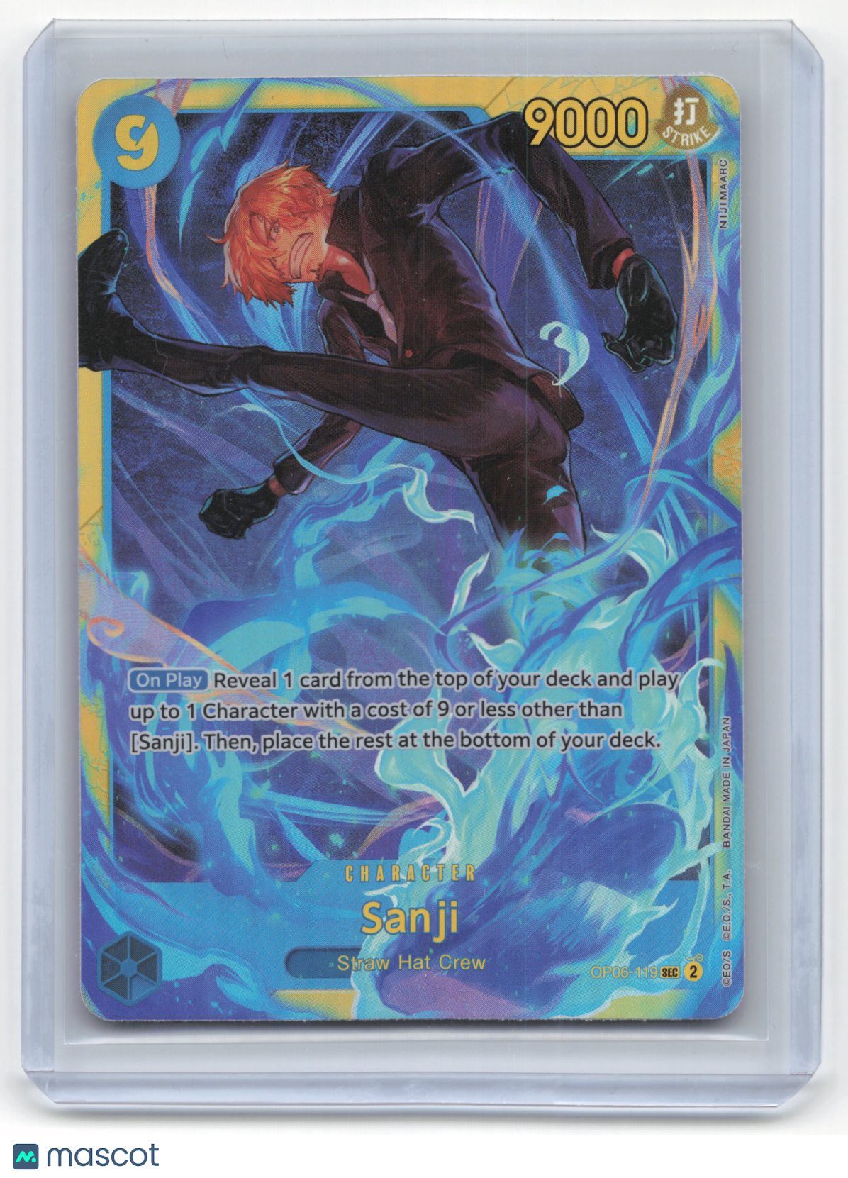 2022 One Piece Card Game Sanji Wings of the Captain #OP06-119