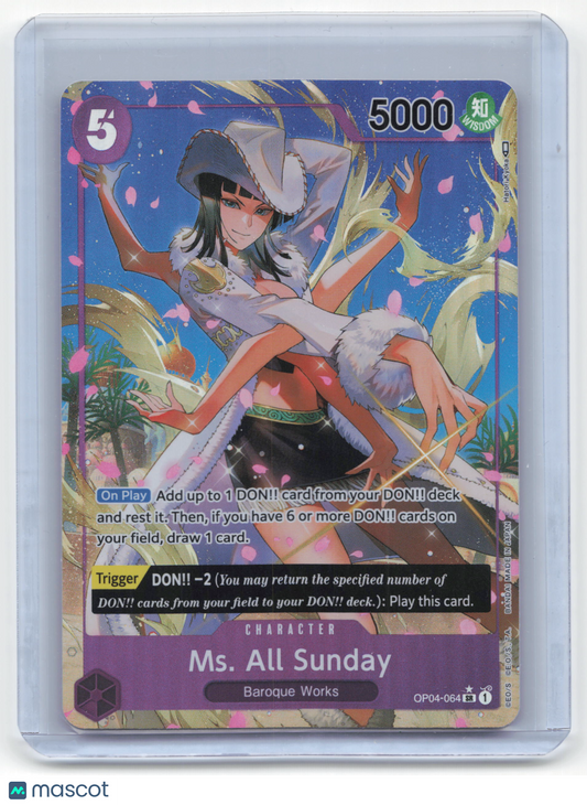 2023 One Piece Card Game Ms. All Sunday Kingdoms of Intrigue #OP04-064