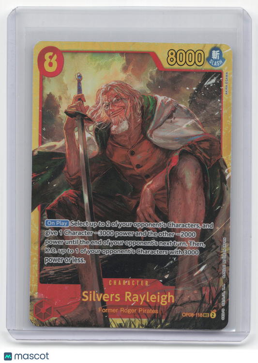 2023 One Piece Card Game Silvers Rayleigh Two Legends #OP08-118