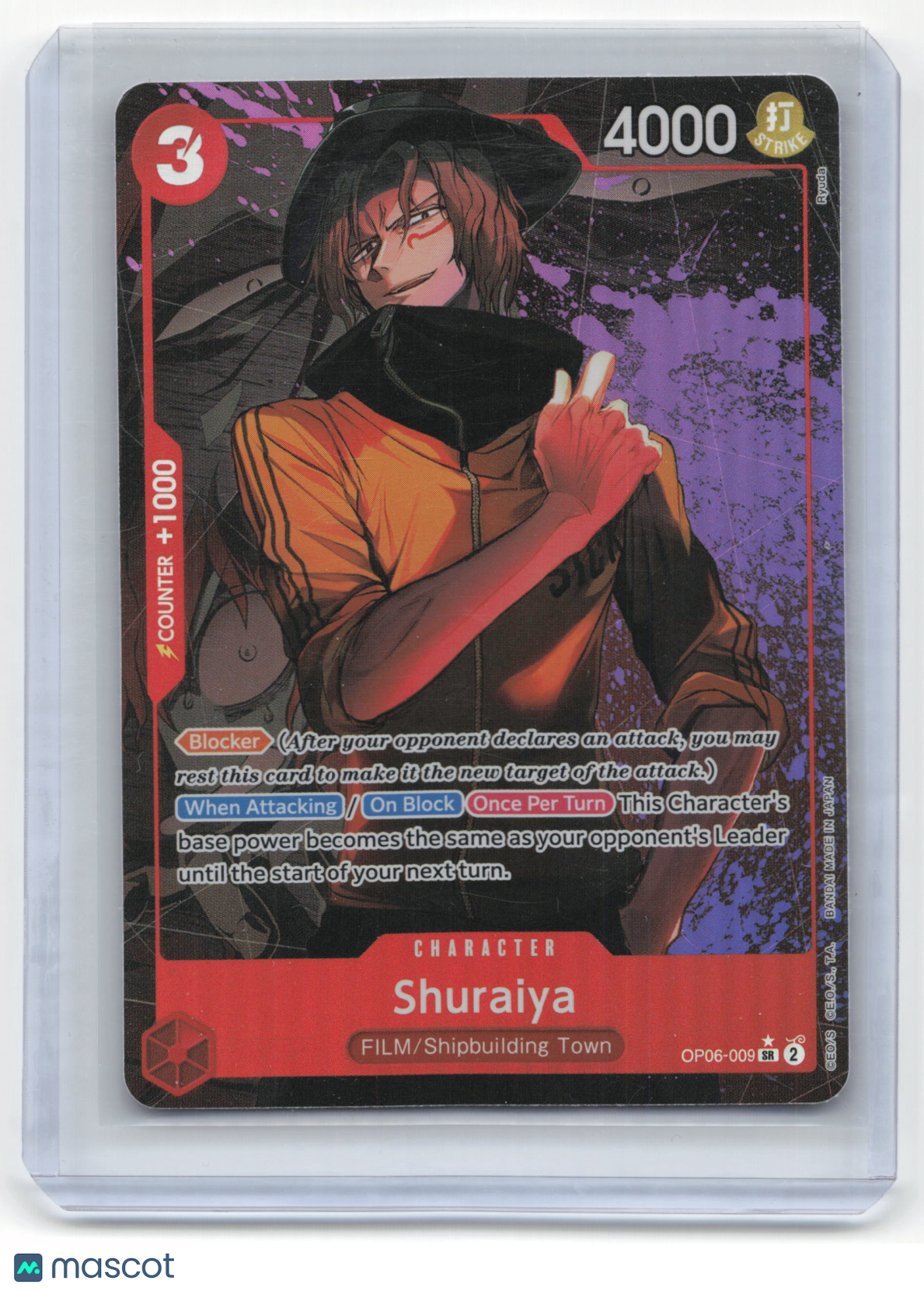 2023 One Piece Card Game Shuraiya Wings of the Captain #OP06-009