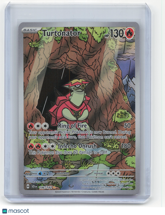2024 Pokemon Turtonator Stellar Crown #146/142 Illustration Rare Near Mint