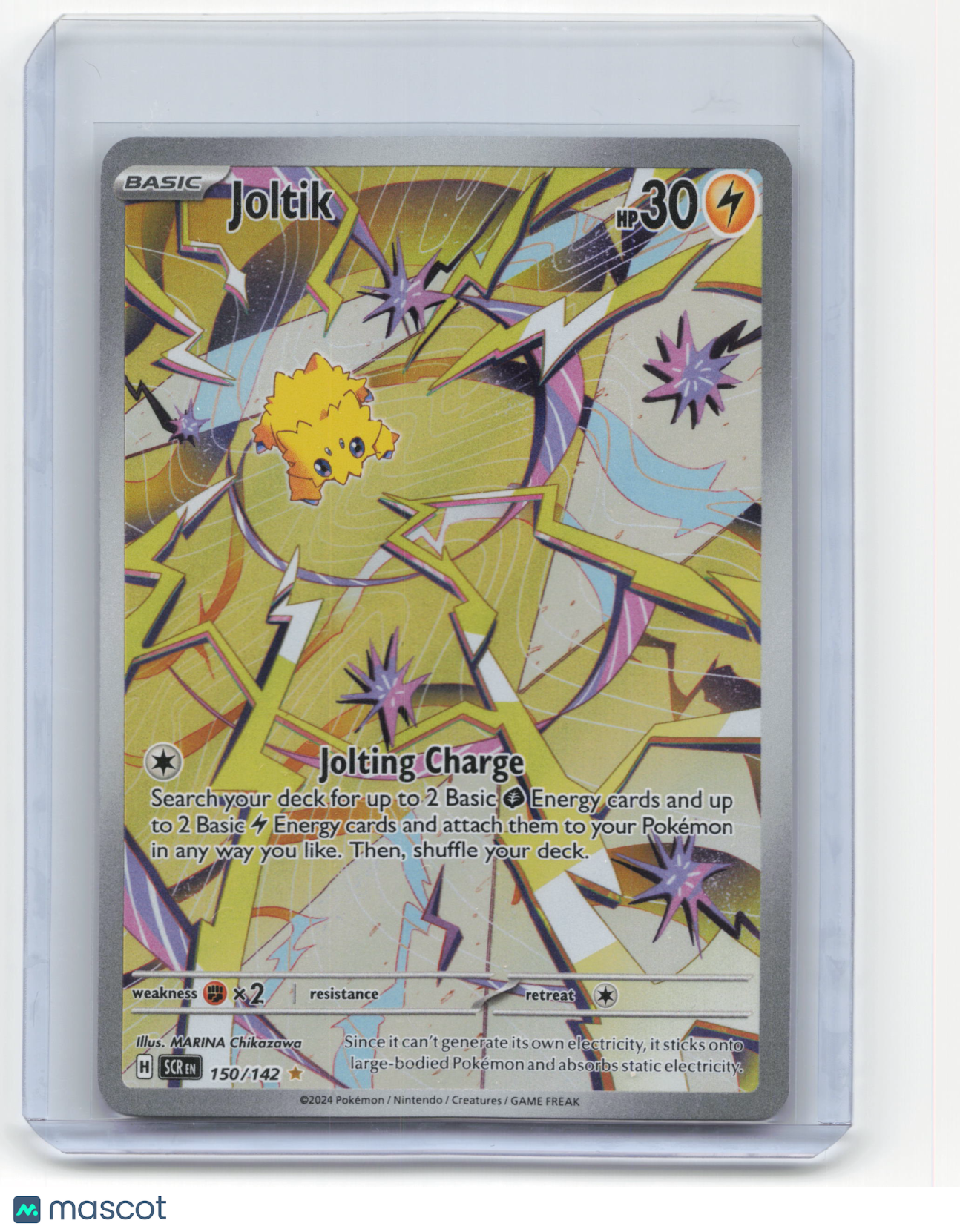 2024 Pokemon Joltik Stellar Crown #150/142 Illustration Rare Near Mint