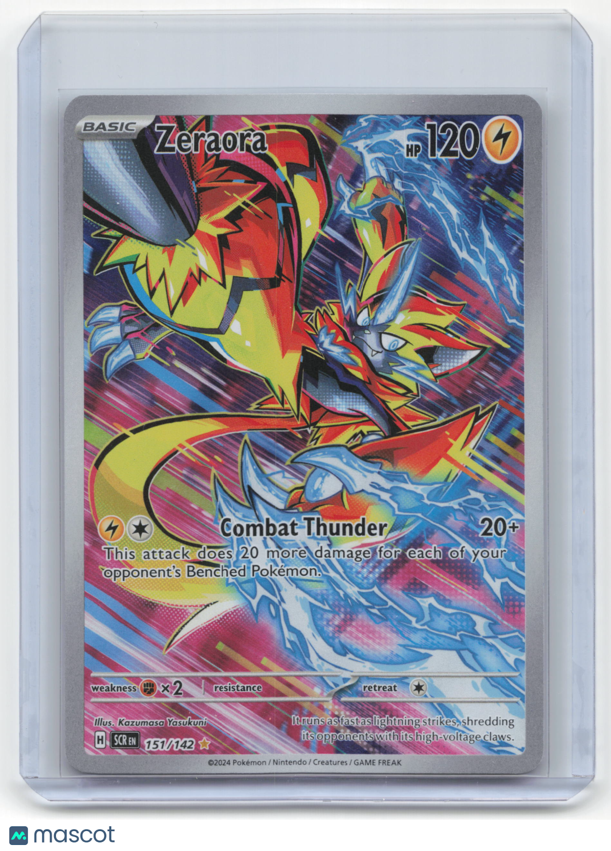 2024 Pokemon Zeraora Stellar Crown #151/142 Near Mint - Papa Joey's Collectibles