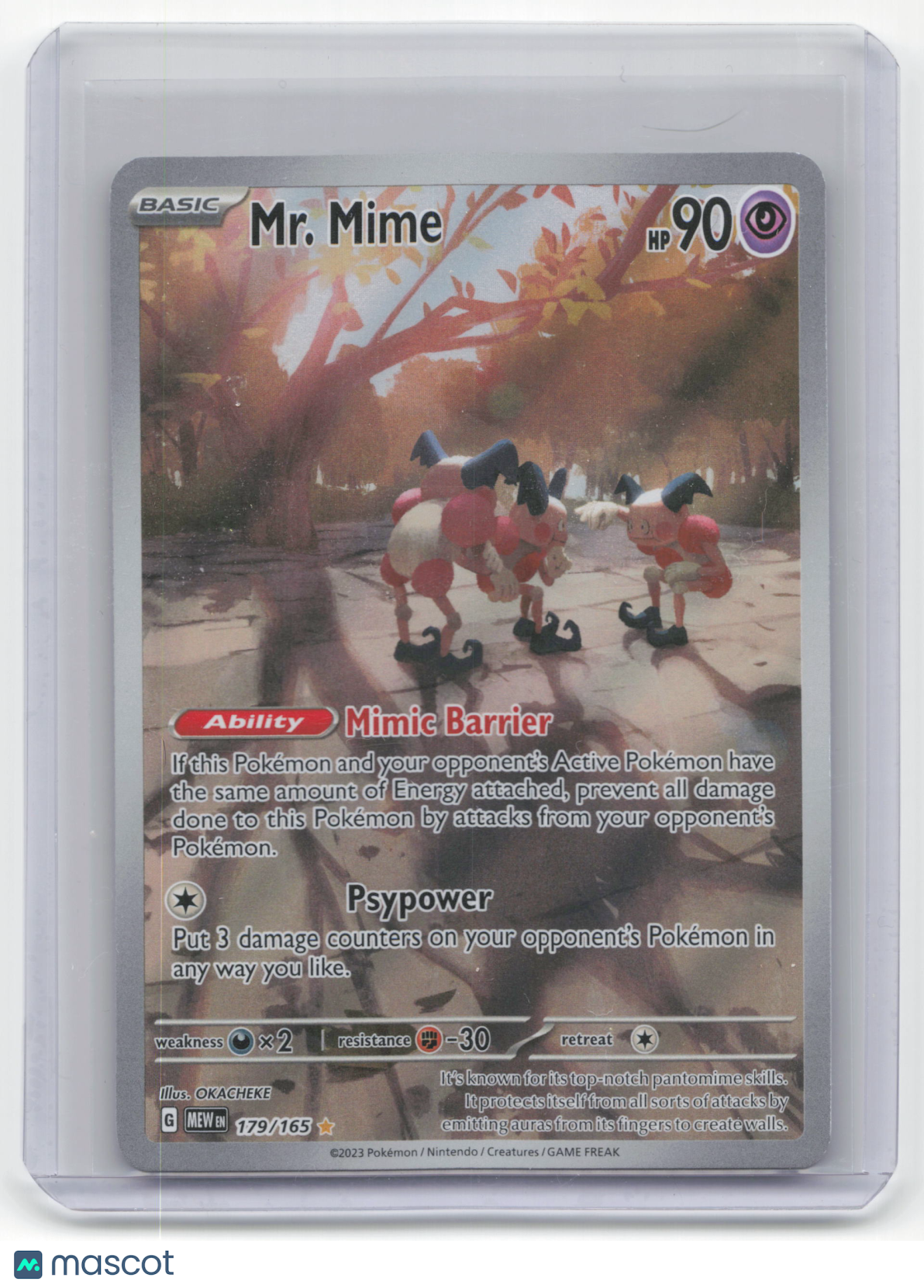 2023 Pokemon Mr. Mime Scarlet & Violet 151 #179/165 Near Mint