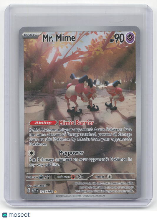 2023 Pokemon Mr. Mime Scarlet & Violet 151 #179/165 Near Mint