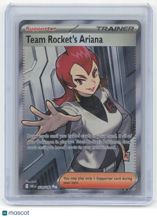 2025 Pokemon Team Rocket's Ariana Destined Rivals #224/182 Near Mint