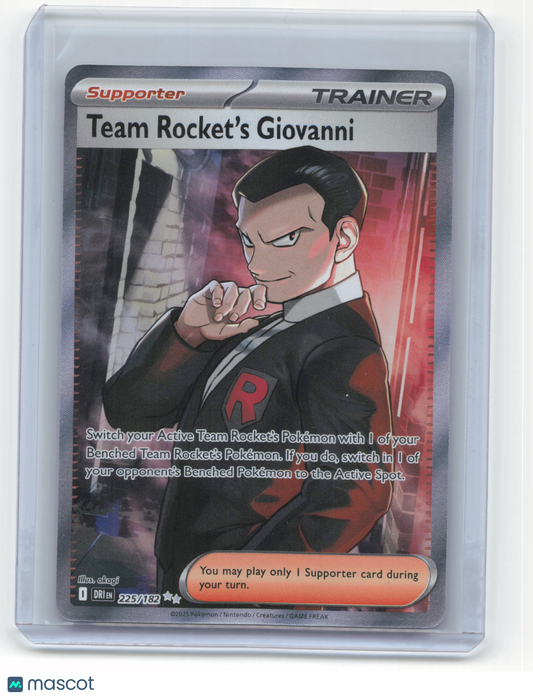 2025 Pokemon Team Rocket's Giovanni Destined Rivals #225/182 Near Mint