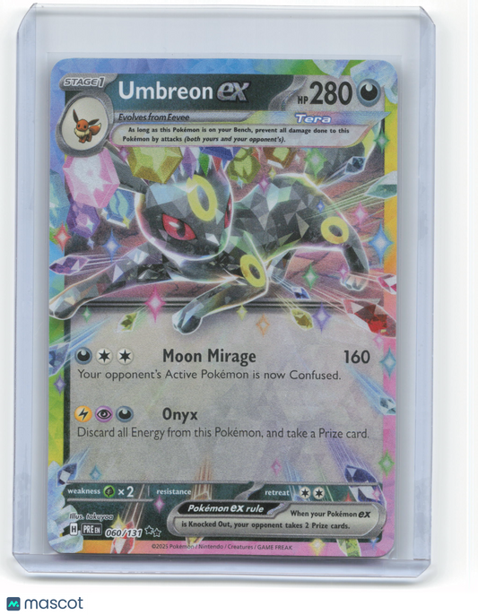 2025 Pokemon Umbreon EX Prismatic Evolutions #060/131 Near Mint