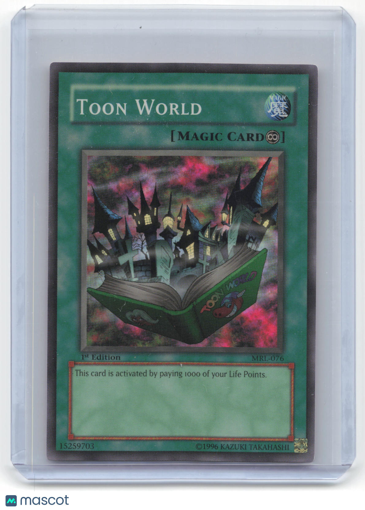 2002 Yu-Gi-Oh! Toon World Magic Ruler #MRL-076 Near Mint 1st Edition