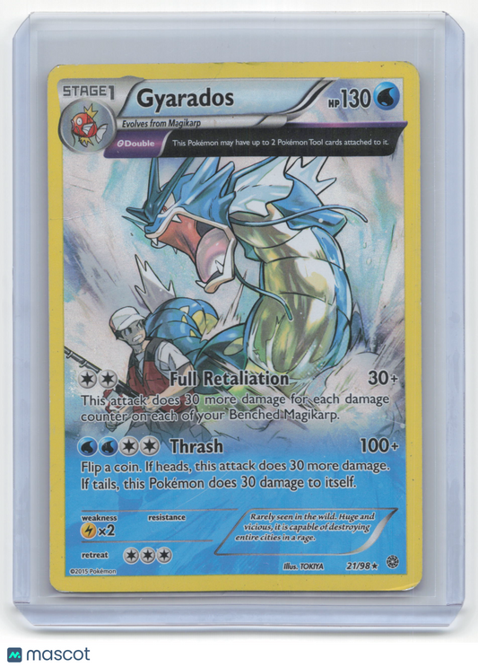 2015 Pokemon Gyarados Ancient Origins #21/98 Damaged