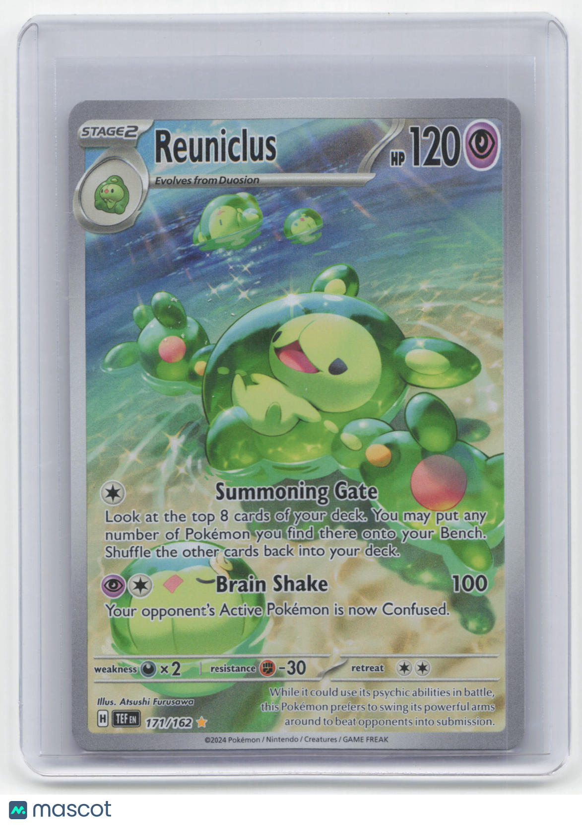 2024 Pokemon Reuniclus Temporal Forces #171/162 Near Mint
