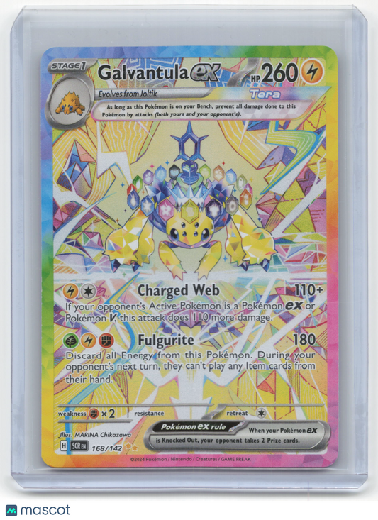 2024 Pokemon Galvantula EX Stellar Crown #168/142 Near Mint