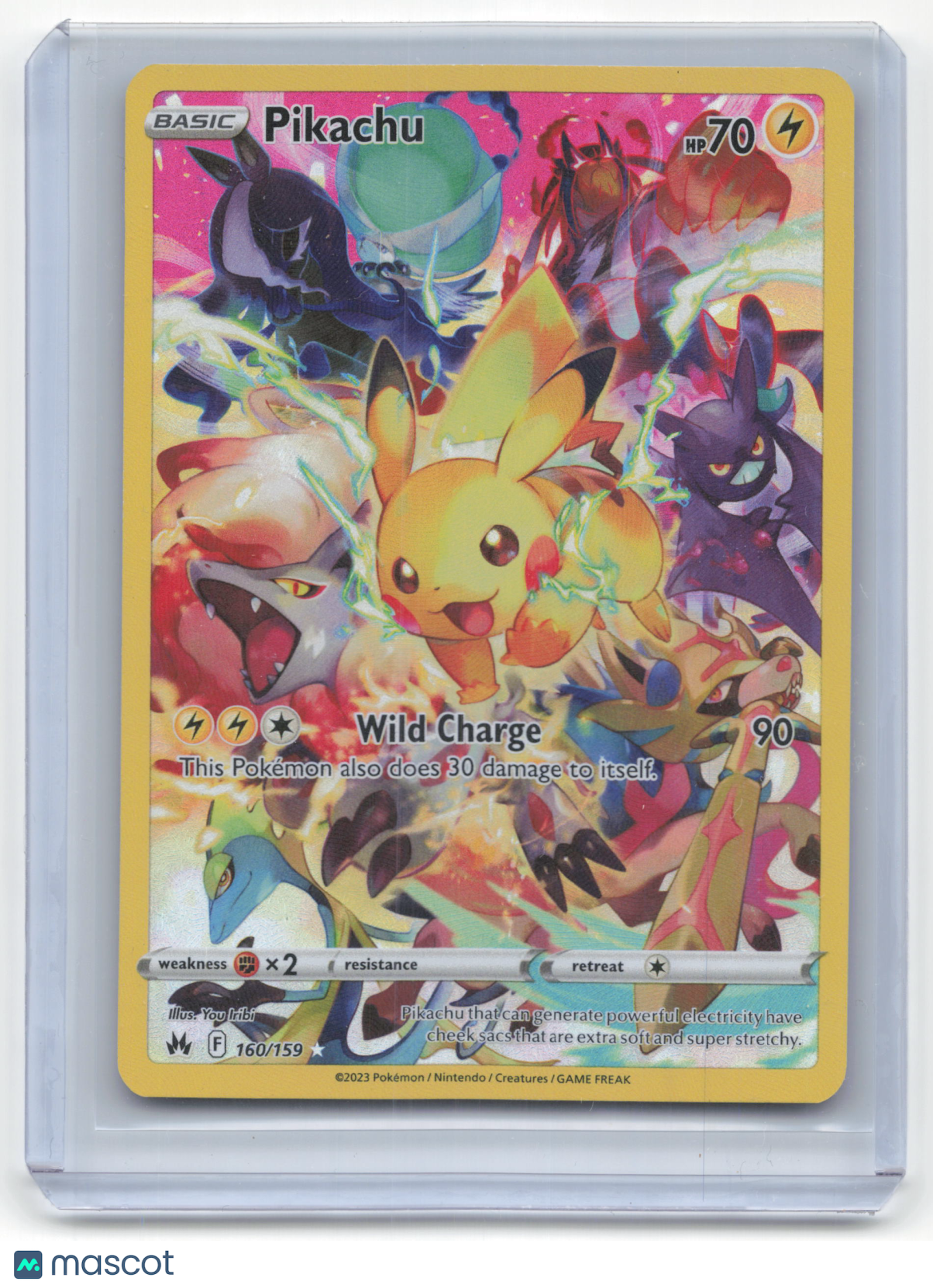 2023 Pokemon Pikachu Crown Zenith #160/159 Near Mint