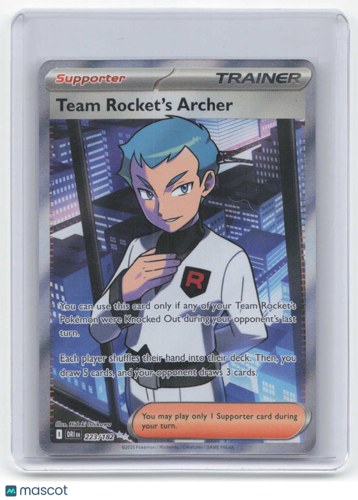 2025 Pokemon Team Rocket's Archer Destined Rivals #223/182 Near Mint