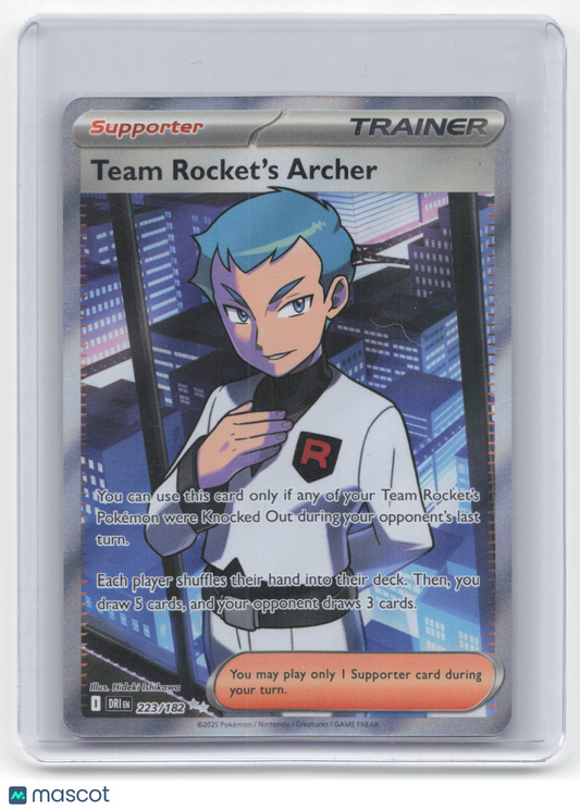 2025 Pokemon Team Rocket's Archer Destined Rivals #223/182 Near Mint