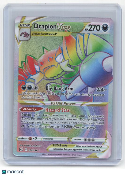 2022 Pokemon Drapion VSTAR Lost Origin #200/196 Near Mint
