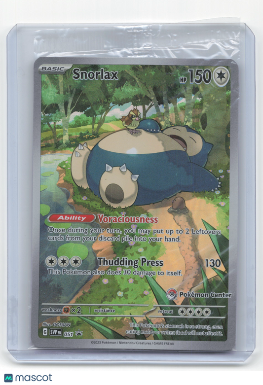 2023 Pokemon Snorlax SVP Black Star Promos #SVP EN 051 (SEALED)