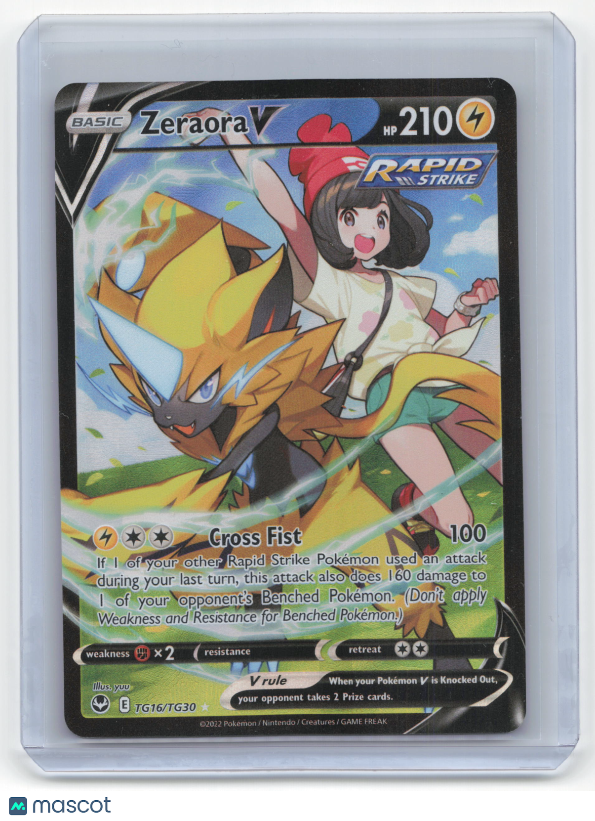 2022 Pokemon Zeraora V Silver Tempest: Trainer Gallery #TG16/TG30 Near Mint