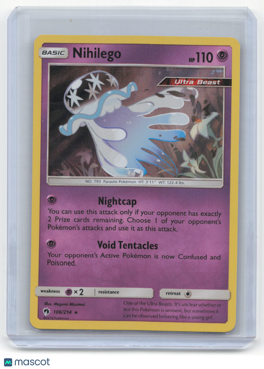 2018 Pokemon Nihilego Lost Thunder #106/214 Near Mint