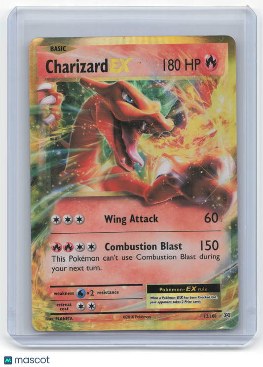 2016 Pokemon Charizard EX Evolutions #12/108 Damaged