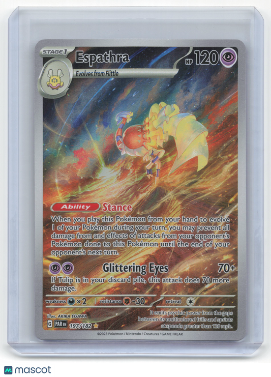 2023 Pokemon Espathra Paradox Rift #197/182 Near Mint