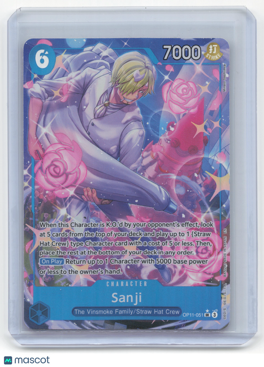 2025 One Piece Card Game Sanji Fist of Divine Speed #OP11-051 Near Mint