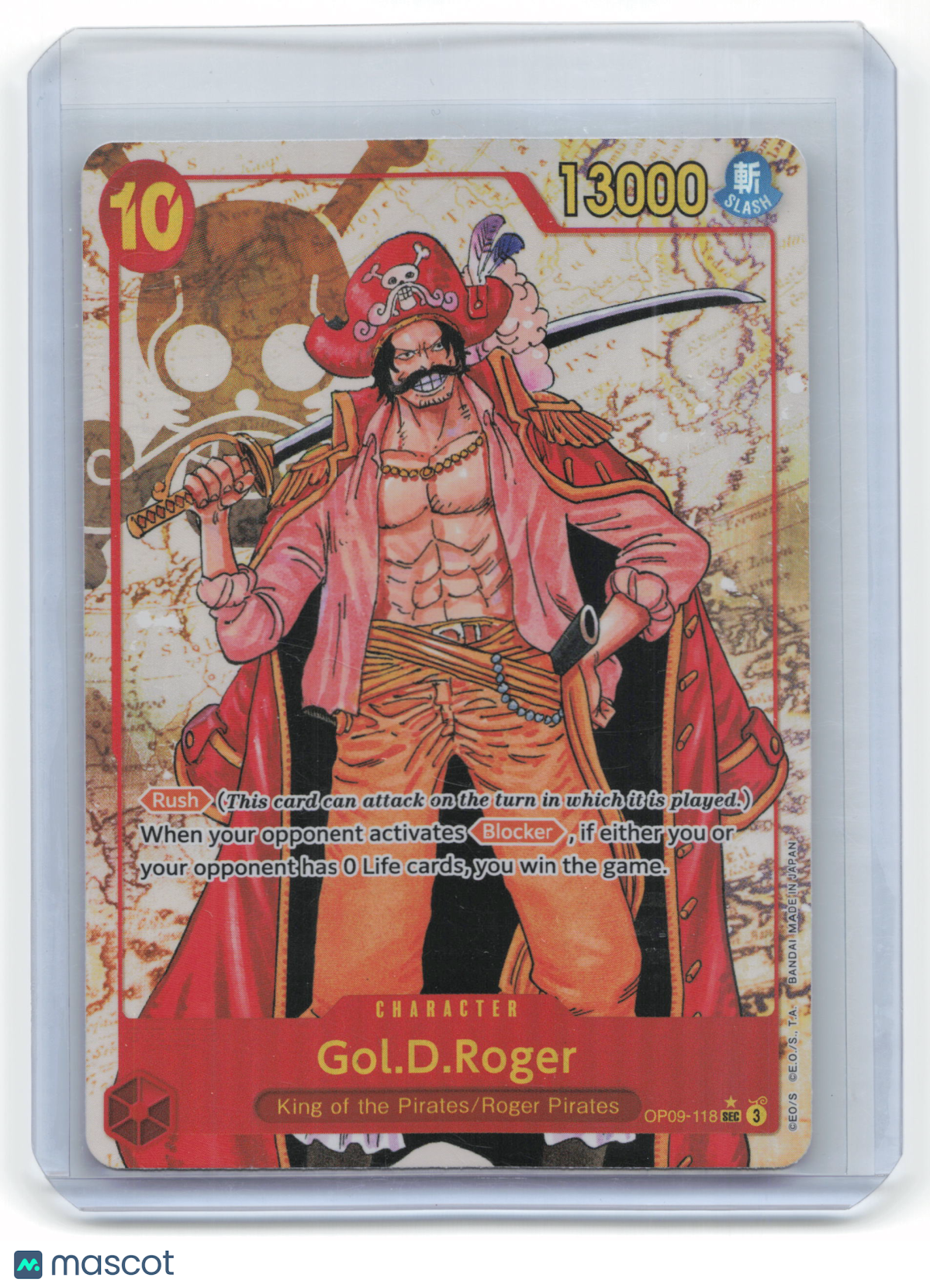 2024 One Piece Card Game Gol D. Roger Emperors in the New World #OP09-118 NM