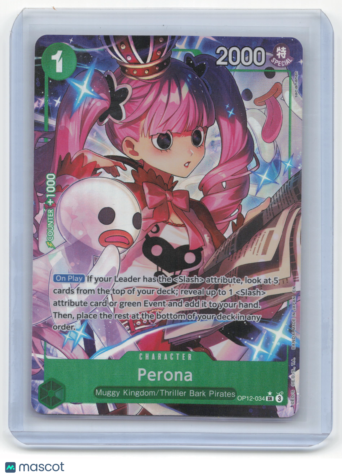 2025 One Piece Card Game Perona Legacy of the Master #OP12-034 Near Mint