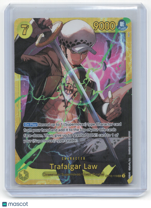 2025 One Piece Card Game Trafalgar Law Royal Blood #OP10-119 Near Mint
