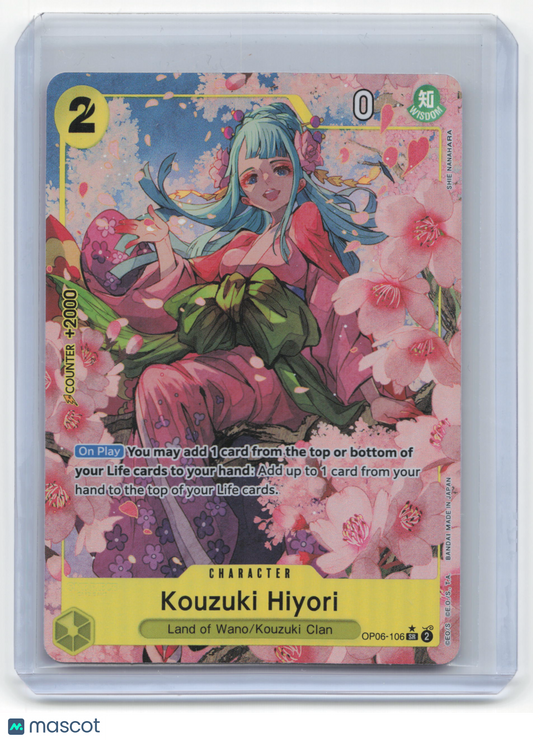 2024 One Piece Card Game Kouzuki Hiyori Wings of the Captain #OP06-106 Near Mint