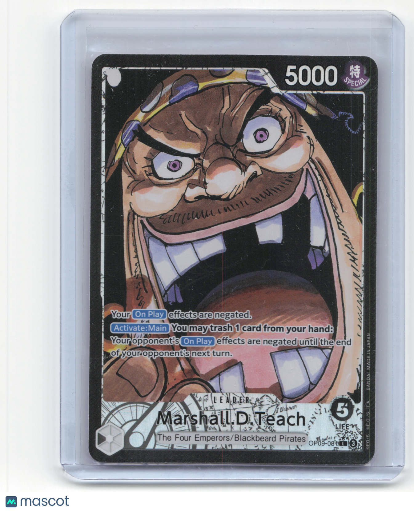 2024 One Piece Card Game Marshall D. Teach Emperors in the New World #OP09-081