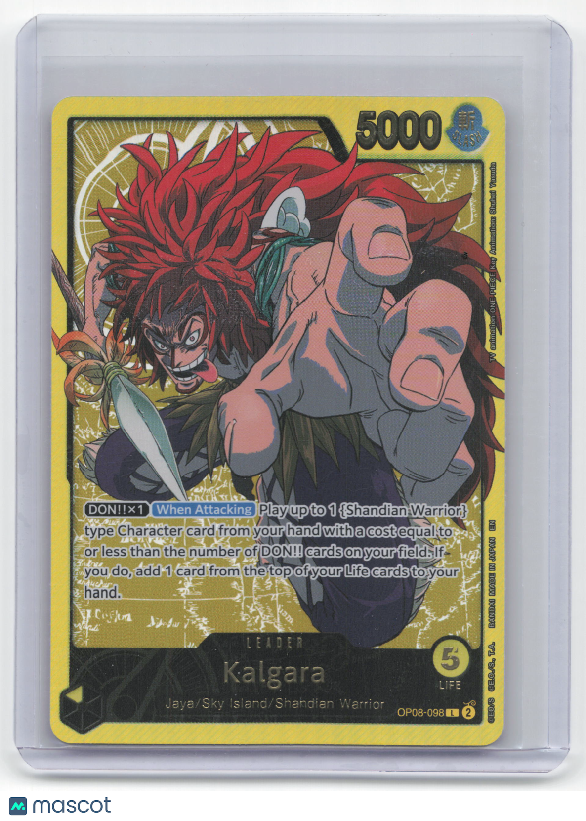 2024 One Piece Card Game Kalgara Two Legends #OP08-098 Near Mint