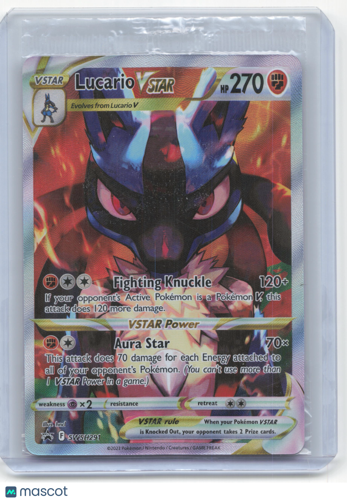 2023 Pokemon Lucario VSTAR Sword & Shield Promo Cards #SWSH291 Sealed Near Mint