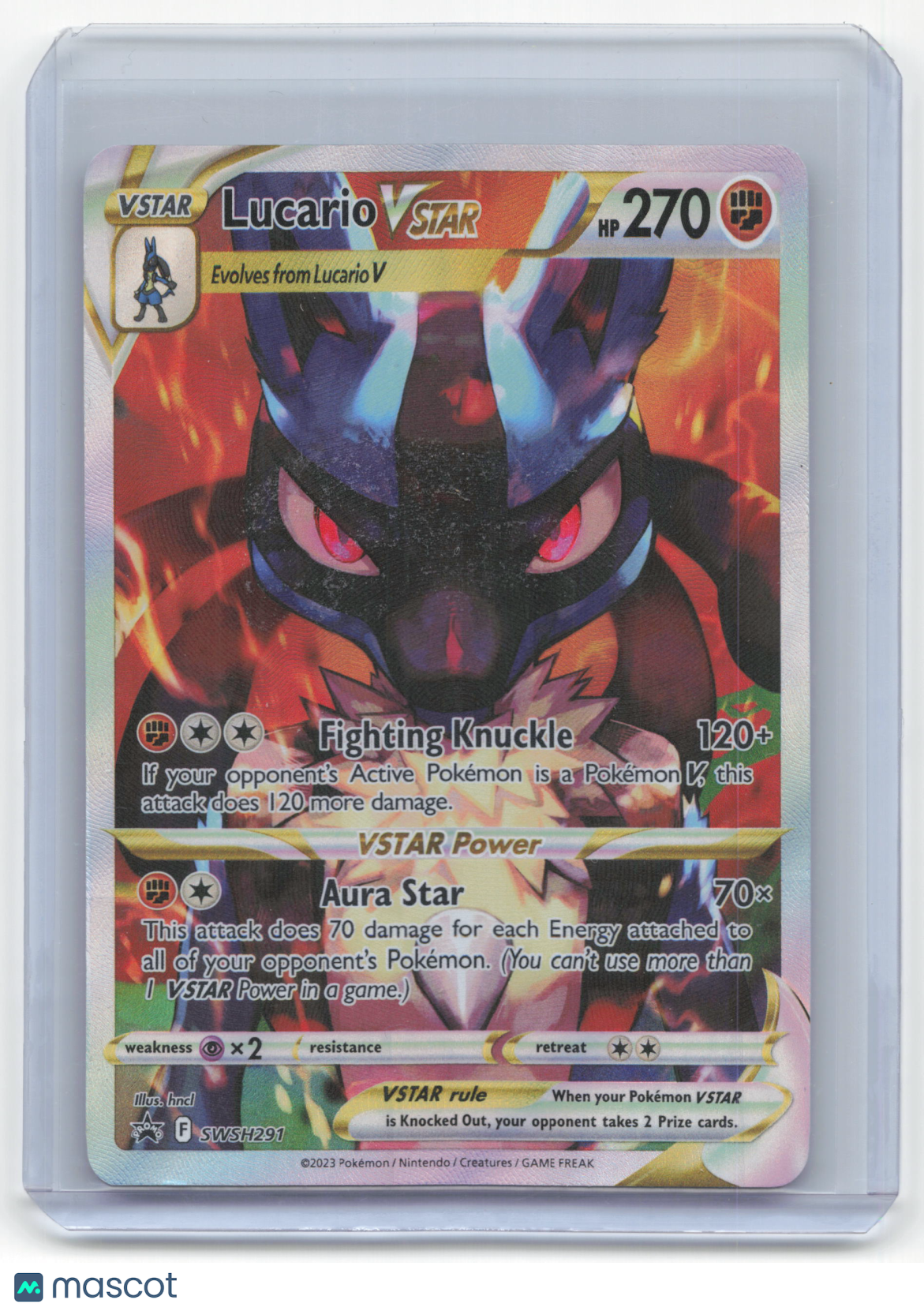 2023 Pokemon Lucario VSTAR Sword & Shield Promo Cards #SWSH291 Near Mint