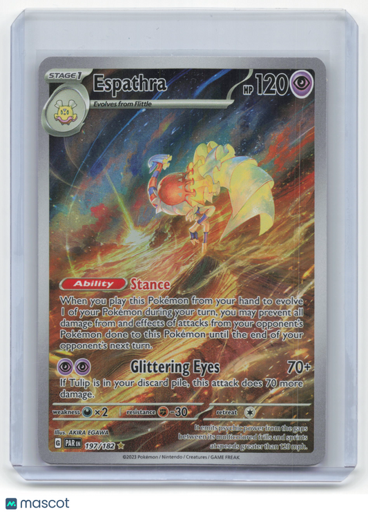 2023 Pokemon Espathra Paradox Rift #197/182 Illustration Rare Near Mint