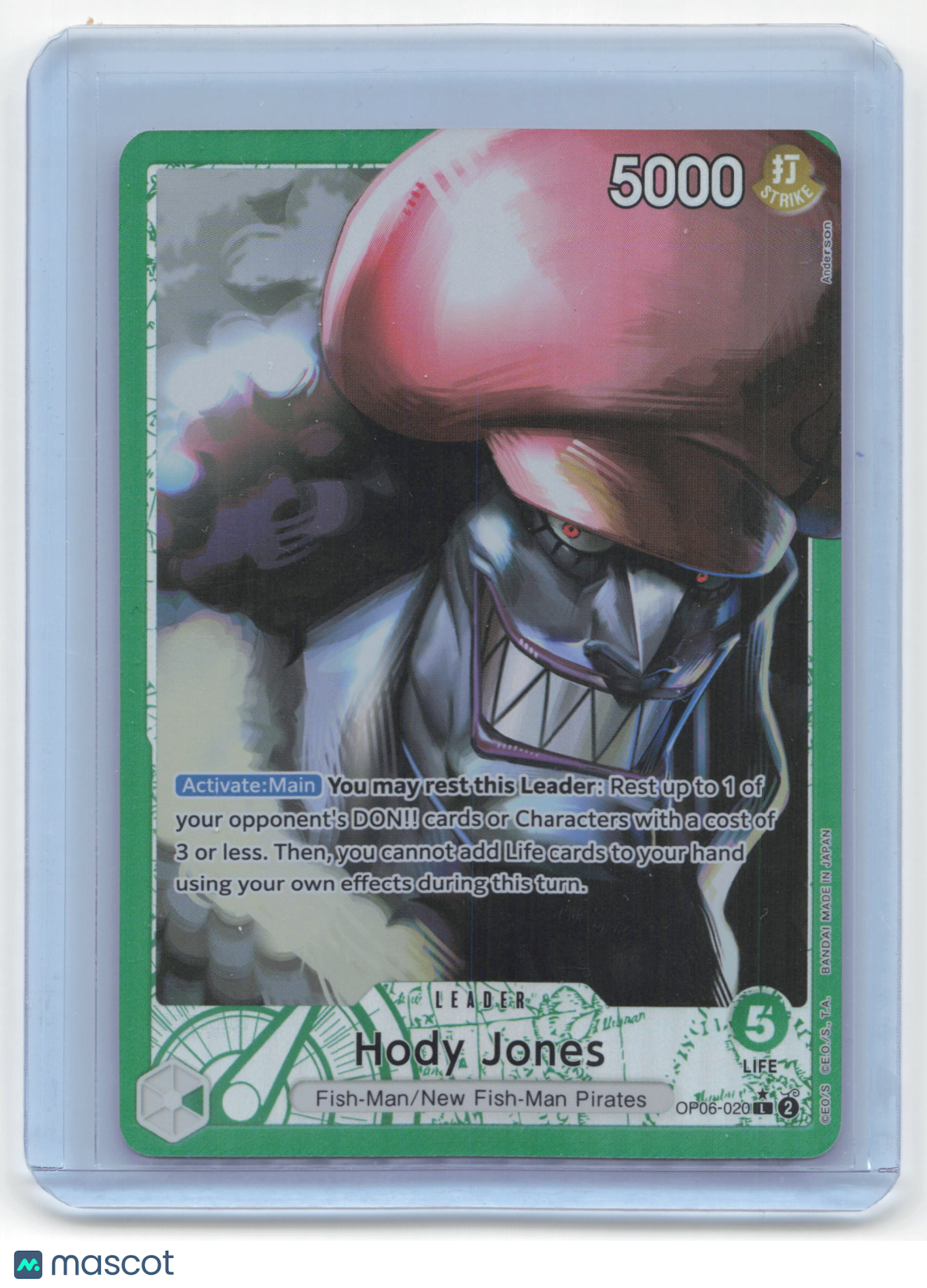 2024 One Piece Card Game Hody Jones Wings of the Captain #OP06-020 Near Mint