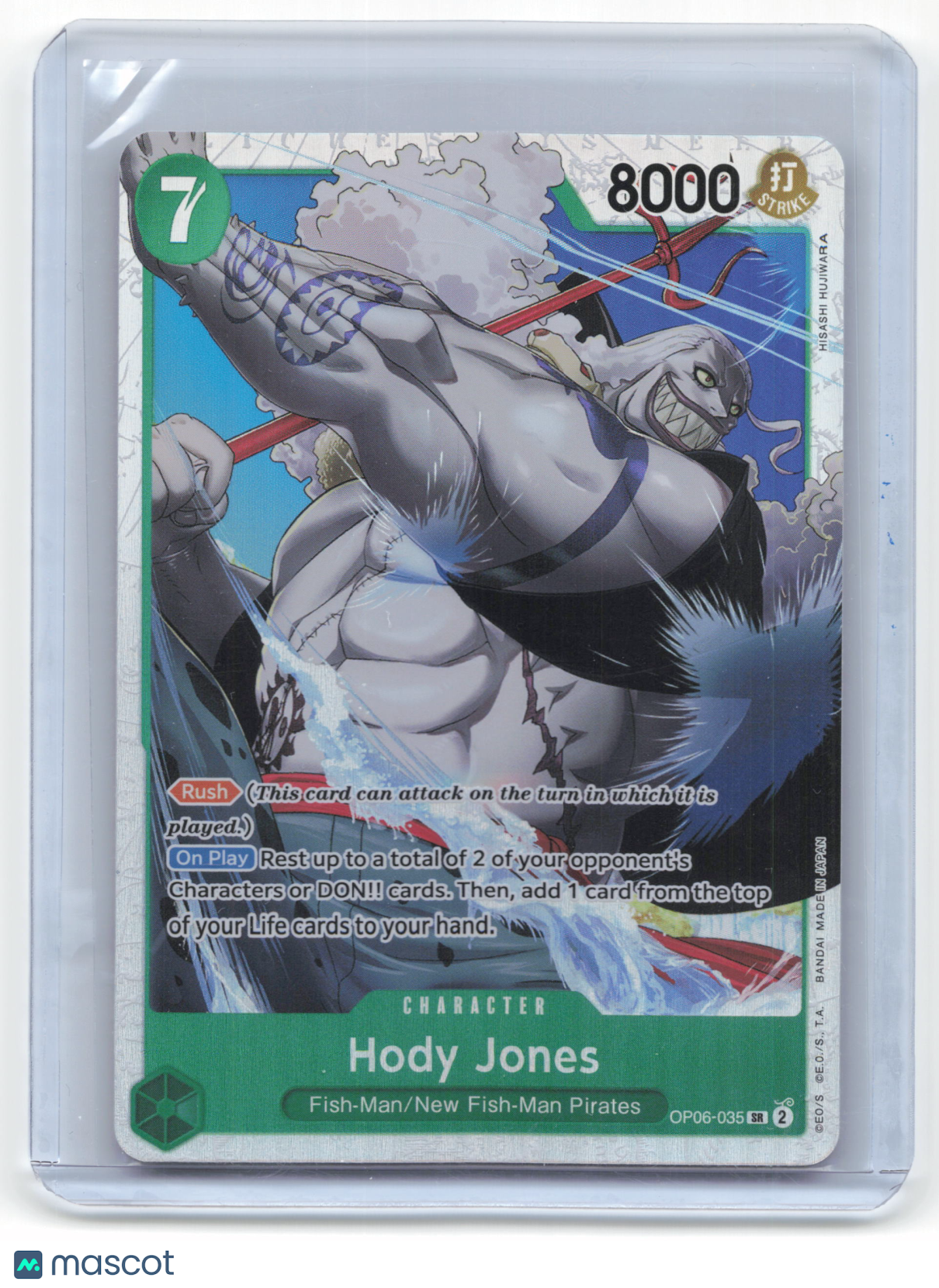 2024 One Piece Card Game Hody Jones Wings of the Captain #OP06-035 Near Mint